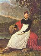 unknow artist Queen Caroline (Bonaparte) of Naples in the tradiontal costume of a Neapolitean farmer. china oil painting artist